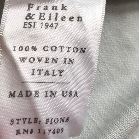 FRANK & EILEEN FIONA WOVEN BUTTON UP TATTERED WASH DENIM - Picture 10 of 10